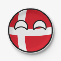 Engraçado Tending Geeky Dinamarca Countryball