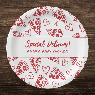 Prato De Papel Entrega Especial Italiana do Partido da Pizza chá 