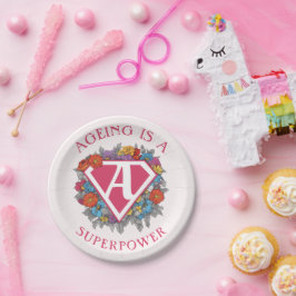 Prato De Papel Envelhecer é um aniversário superpoderoso