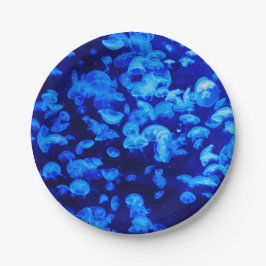 Prato De Papel Enxame de medusa