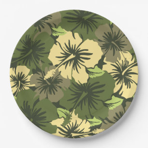 Prato De Papel Epic Hibiscus Hawaiian Floral