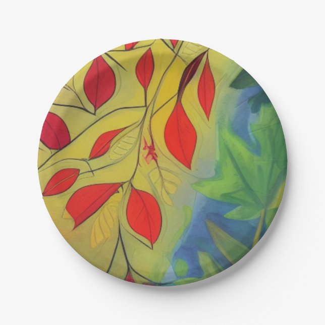 Prato De Papel Equinócio de Queda (Frente)