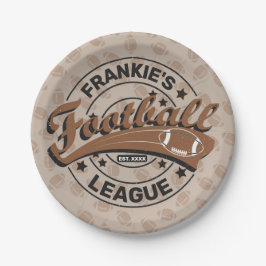 Prato De Papel Equipe Personalizada de Jogadores da Liga de Futeb