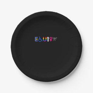 Prato De Papel _EQUITY_ Igual Direitos LGBTQ Ally Unity Prima Fem