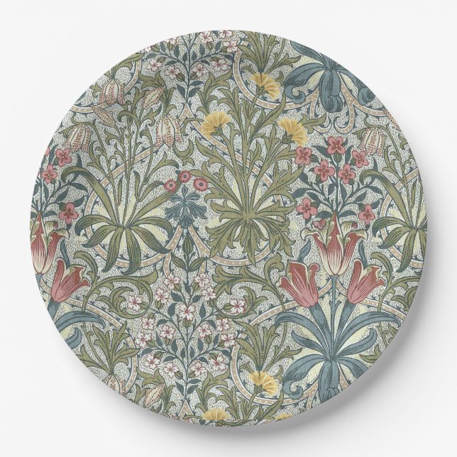 Prato De Papel Ervas Daninhas da Floresta de William Morris (Frente)