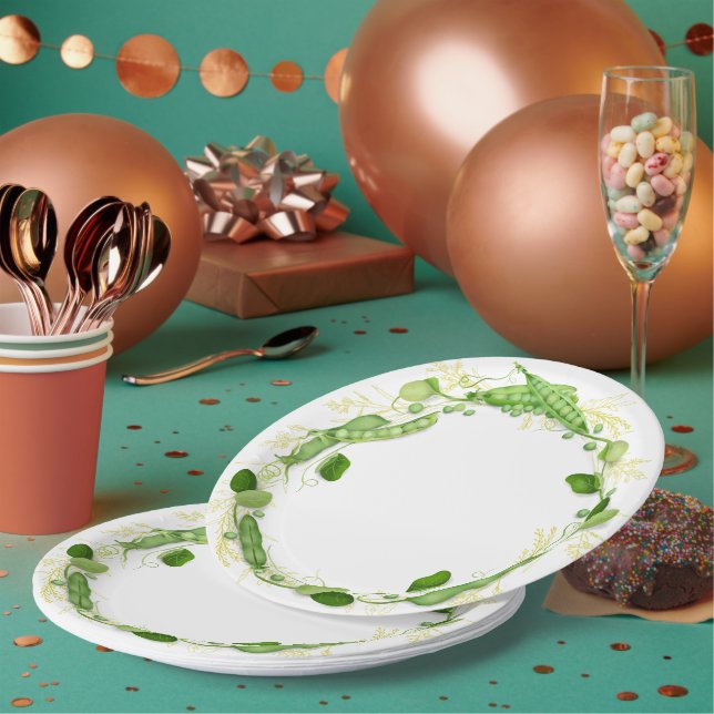 Prato de Papel Ervilha Doce (Múltiplo)