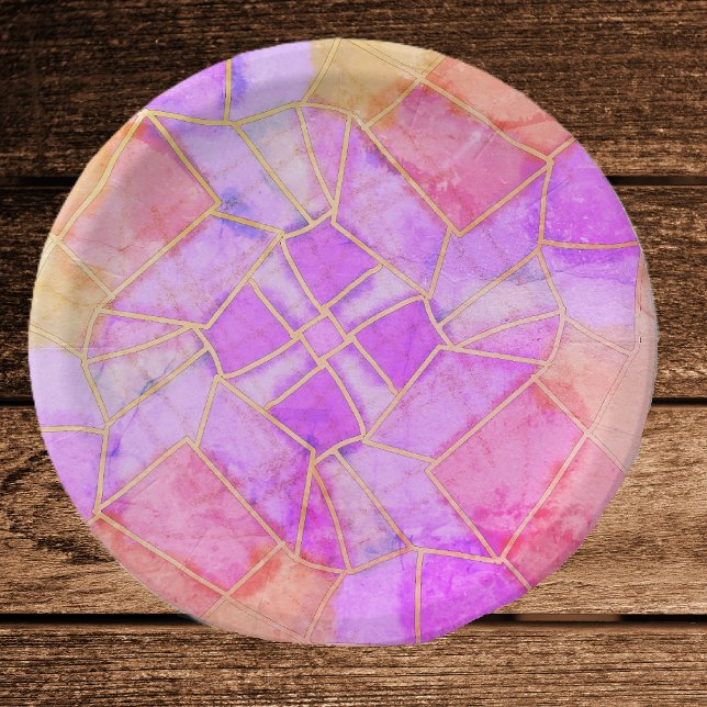 Prato De Papel Esboço de Giz Quente Mandala (Criador carregado)