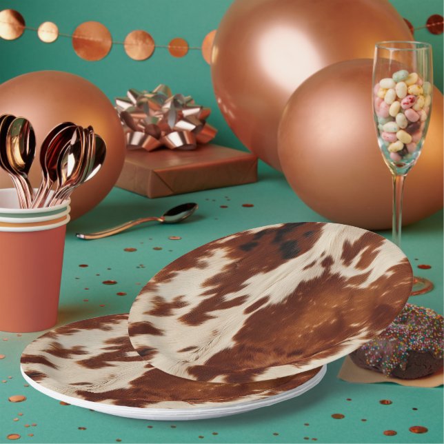 Prato De Papel Esbranquiçado castanho-preto-branco-ocidental (Múltiplo)