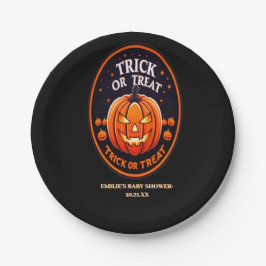 Prato De Papel Escolha ou trate a placa de papel do Chá de fralda