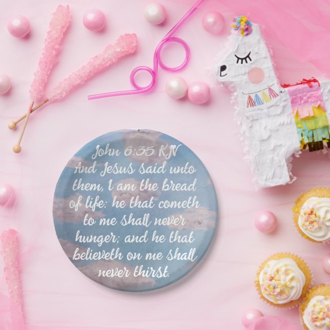 Prato De Papel Escritura de pão (Festa)