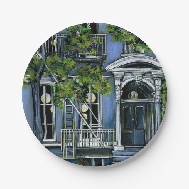 Prato De Papel Esferas luminosas de dentro (Frente)