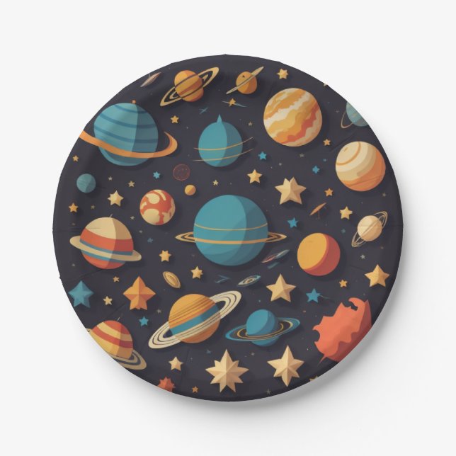 Prato De Papel Espaço (Frente)