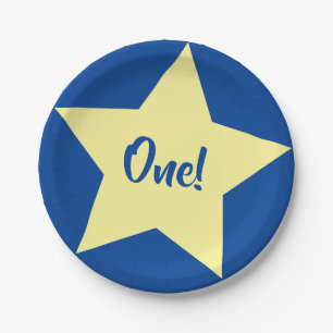 Prato De Papel Espaço de Festa de aniversário do Star Cute Kid