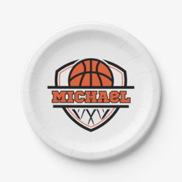 Prato De Papel Esportes legal Laranja Negra