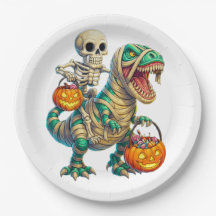 Esqueleto Whimsso Andando Múmia T-Rex Halloween
