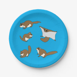 Prato De Papel Esquilos Voadores