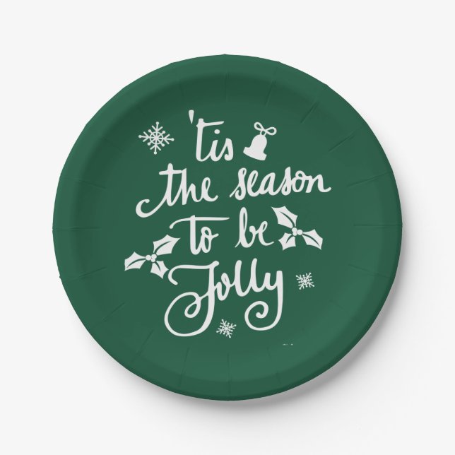 Prato De Papel Esta é a estação a ser alegre (Frente)