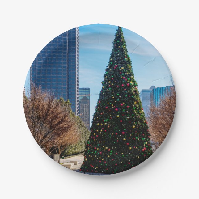 Prato De Papel Esta É A Estação Em Dallas (Frente)