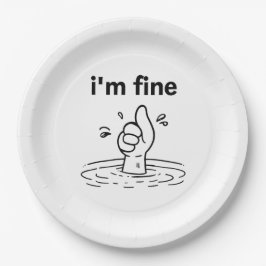 Prato De Papel Está tudo bem.