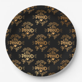 Prato De Papel Estamos tão orgulhosos de você