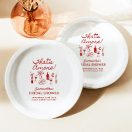 Prato De Papel Este é o Chá de panela de pizza italiano