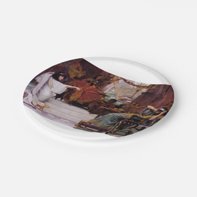 Prato De Papel Esther Haman de delação (Inclinado)