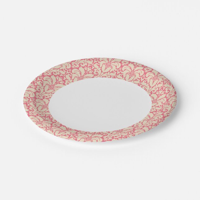 Prato De Papel Estilo barroco damask background 2 (Inclinado)