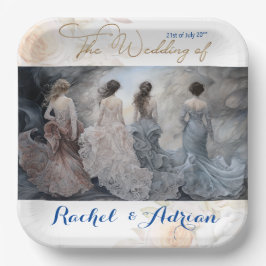 Prato De Papel Estilo de Vestido de Casamento