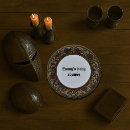 Prato De Papel Estilo medieval - Design de papel decorativo