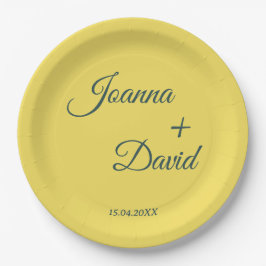 Prato De Papel Estilo minimalista | Calliografia Font Wedding