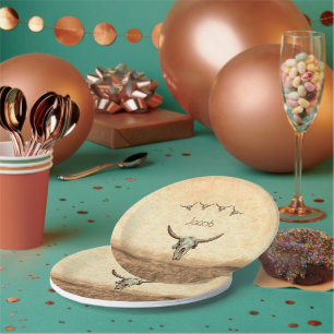 Prato De Papel Estilo Russo do País Ocidental Castanho Castanho