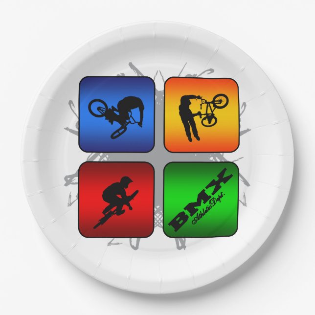 Prato De Papel Estilo urbano de surpresa de BMX (Frente)