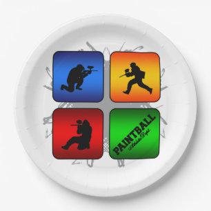 Prato De Papel Estilo urbano do Paintball surpreendente