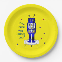 "Estou aqui para te servir" Papelão