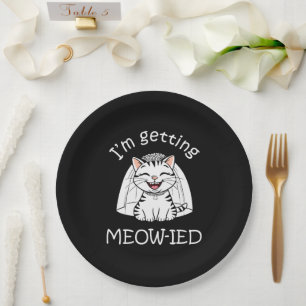 Prato De Papel Estou Me Meow-indo!