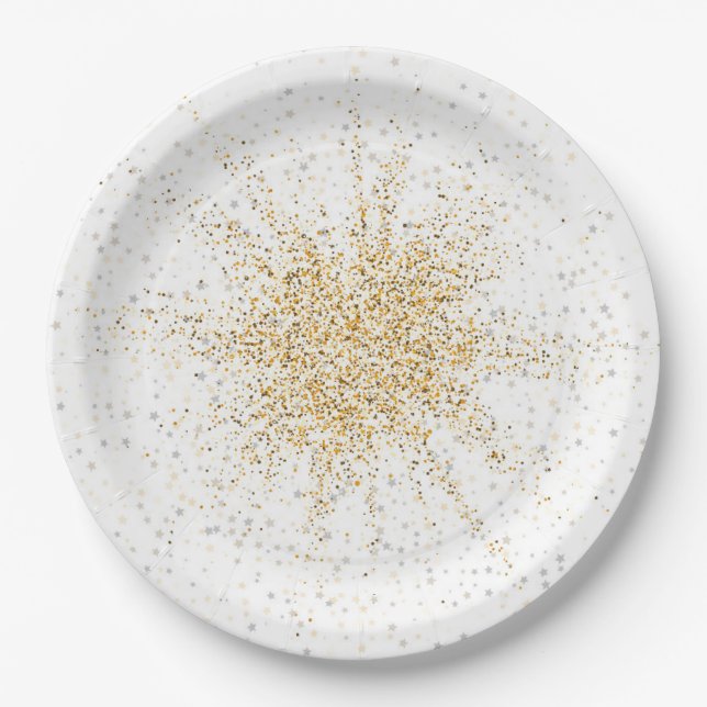 Prato De Papel Estrela brilhante 2 (Frente)