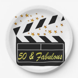 PRATO DE PAPEL ESTRELA DE FILME DE 50 ANOS