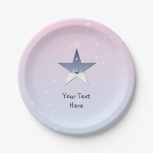 Prato De Papel Estrelas