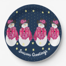 Estrelas Amarelas com Marinho Azul e Rosa