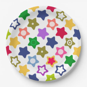 Prato De Papel Estrelas brilhantes