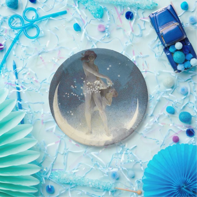 Prato De Papel Estrelas de Edwin Blashfield Espalhando Art Nouvea (Festa)