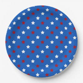 Prato De Papel Estrelas Patriotas