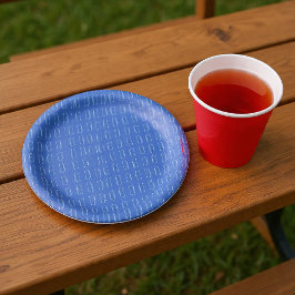 Prato De Papel Etchings azuis