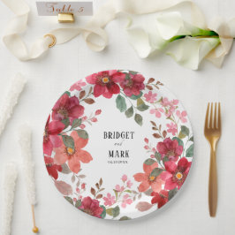 Prato De Papel Eterno Red Wedding