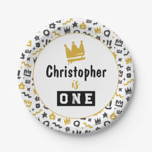 Prato De Papel Etiquetas de salto do grafite pretas e Douradas do