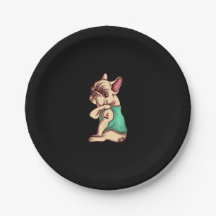 Prato De Papel Eu Amo Mamãe Tatuagem Sobre O Engraçado Dão De Bul