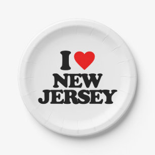 PRATO DE PAPEL EU AMO NEW-JERSEY