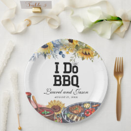 Prato De Papel Eu faço CHURRASCO de Festa de noivado russa de gir