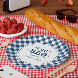 Prato De Papel Eu Faço Um Monograma Personalizado De Casamento De