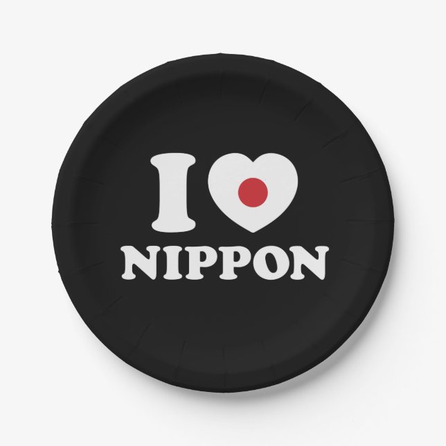 PRATO DE PAPEL EU HEARI [AMOR] NIPPON (Frente)